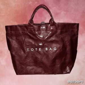 Burgundy Tote Bag